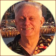 John T. Cullen in my 60s in San Diego Harbor late one summer afternoon